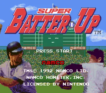 Super Batter Up (USA) screen shot title